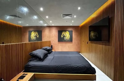 Alquiler de un elegante apartamento de 2 habitaciones con vistas al océano, 50 m², Barra da Tijuca, Río de Janeiro, Brasil