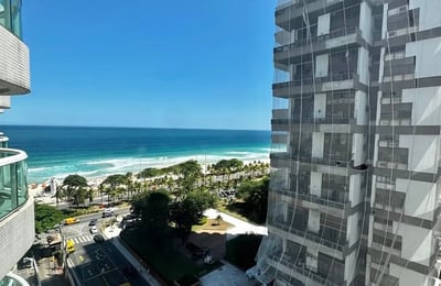 Alquiler de un apartamento amueblado de una habitación con vista al océano, Barra da Tijuca, Río de Janeiro, Brasil