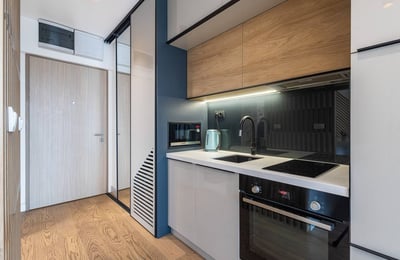 Rent of a 31 m² studio apartment in the premium residential complex BW Aurora, Belgrade, Serbia