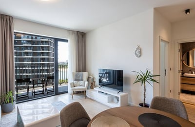 Alquiler de un apartamento de 2 habitaciones, 52 m², en el complejo residencial premium BW Simfonija, Belgrado, Serbia