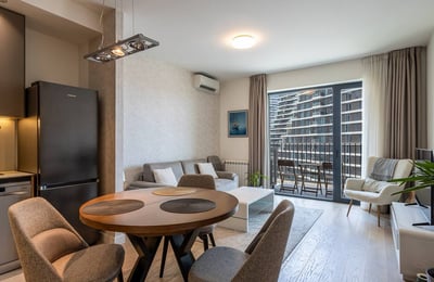 Alquiler de un apartamento de 2 habitaciones, 52 m², en el complejo residencial premium BW Simfonija, Belgrado, Serbia