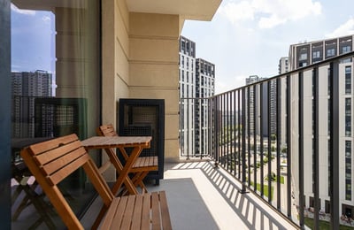 Alquiler de un apartamento de 2 habitaciones, 52 m², en el complejo residencial premium BW Simfonija, Belgrado, Serbia