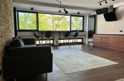 Rent of spacious designer 2-room apartment 58 m², Banovo Brdo, Belgrade, Serbia