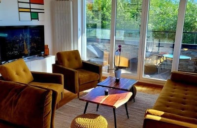 Аренда светлой 3-комнатной квартиры с видом на Дунай, 75 м², Белград, Сербия