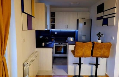 Аренда светлой 3-комнатной квартиры с видом на Дунай, 75 м², Белград, Сербия