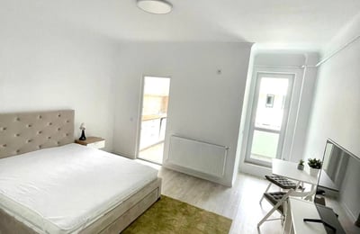 Alquiler de apartamento luminoso de 1 habitación con balcón, Bucarest, Chiajna, Rumanía