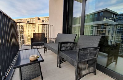 Аренда современной трёхкомнатной квартиры, 82 м², ЖК BW Metropolitan, Белград, Сербия