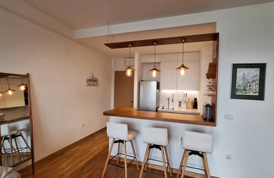 Miete einer hellen Zweizimmerwohnung, 55 m², Wohnanlage BW Parkview, Belgrad, Serbien
