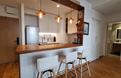 Miete einer hellen Zweizimmerwohnung, 55 m², Wohnanlage BW Parkview, Belgrad, Serbien