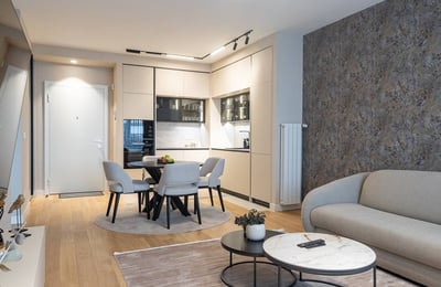 Rent of a two-room apartment in the premium BW Lumia residential complex, 58 m², Belgrade, Serbia