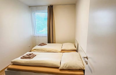 Location d’un appartement meublé de trois pièces dans un immeuble neuf, 74 m², Petržalka, Bratislava, Slovaquie