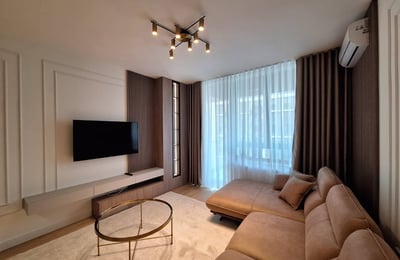 Rent of an absolutely new three-room apartment in the premium BW Eterna residential complex, 73 m², Belgrade, Serbia