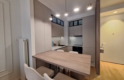 Rent of an absolutely new three-room apartment in the premium BW Eterna residential complex, 73 m², Belgrade, Serbia