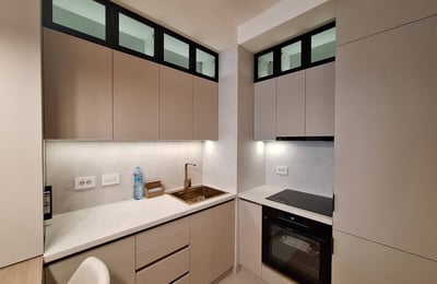 Rent of an absolutely new three-room apartment in the premium BW Eterna residential complex, 73 m², Belgrade, Serbia