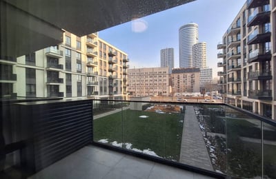 Rent of an absolutely new three-room apartment in the premium BW Sensa residential complex, 74 m², Belgrade, Serbia