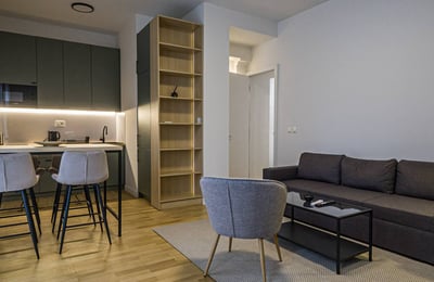 Аренда уютной двухкомнатной квартиры напротив крепости Калемегдан, 50 м², Белград, Сербия