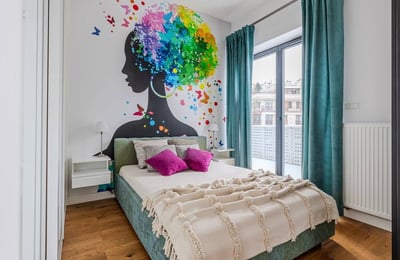 Rent of a stylish three-room apartment, 60 m², Warsaw, Saska Kępa, Poland