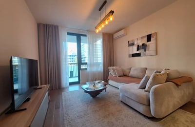Rent of a two-room apartment in a premium residential complex, 56 m², Belgrade, Belgrade Waterfront, Serbia