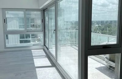 Rent of a new modern 3-room apartment with a lagoon view in Nordelta, Buenos Aires Province, Argentina