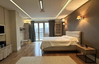 Rent of a luxurious penthouse, 197 m², with a spacious terrace in Banovo Brdo, Belgrade, Serbia