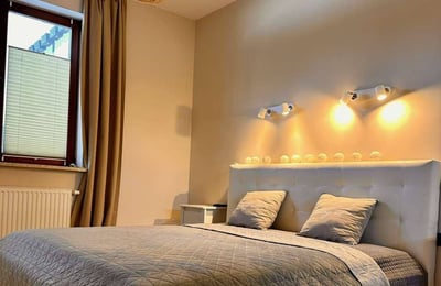 Rent of a modern two-room apartment, 52 m², with a private garden, Jelonki Południowe, Warsaw, Poland