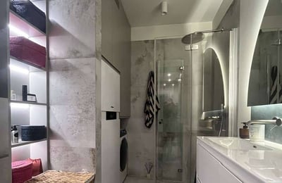 Аренда стильной двухкомнатной квартиры 43 м² с приватным садом, Варшава, Польша