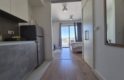 Rent of a studio apartment, 32 m², in the premium residential complex BW Aqua, Belgrade, Serbia