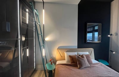 Miete einer luxuriösen Designer-Zweizimmerwohnung mit 61 m² im Premium-Wohnkomplex West 65, Belgrad, Serbien