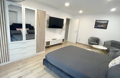 Location d’un superbe appartement d’une pièce avec fenêtres panoramiques, secteur 6, Bucarest, Roumanie