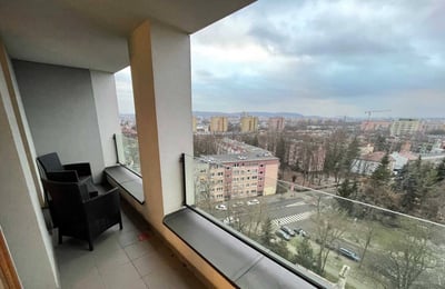 Rent of a three-room apartment, 46 m², with panoramic view, Kraków, Poland