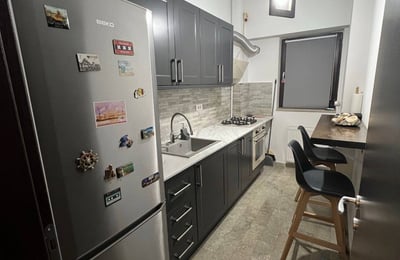 Rent of a bright furnished two-room apartment near Titan Park, Bucharest, Romania