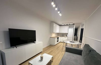 Gemütliche 2-Zimmer-Wohnung, 42 m², zur Miete in Breslau, Stadtteil Sczepin, Polen