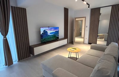 Rent of a new furnished 2-room apartment, 58 m², Sector 4, Bucharest, Romania