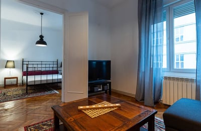 Аренда двухкомнатной квартиры 53 м² с новым ремонтом напротив парка Ташмайдан, Белград, Сербия