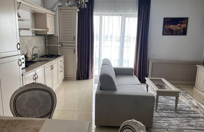 Rent of a comfortable 2-room apartment, 65 m², with a terrace and lake view in Mamaia Nord, Romania