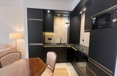 Аренда светлой двухкомнатной квартиры, 53 м², в ЖК премиум-класса BW King’s Park, Белград, Сербия