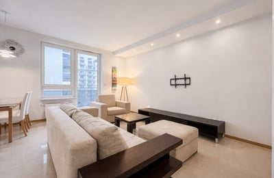 Alquiler de un luminoso apartamento amueblado de 2 habitaciones, 54 m², Marina Mokotów, Varsovia, Polonia