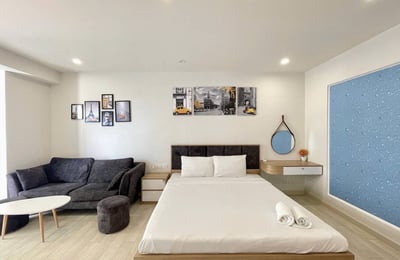Location d’un appartement lumineux et meublé, 51 m², centre-ville, Nha Trang, Vietnam
