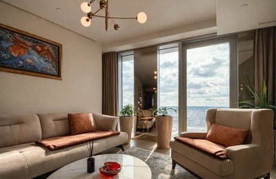 Аренда новой дизайнерской двухкомнатной квартиры с прекрасным видом, 62 м², Белград, Сербия