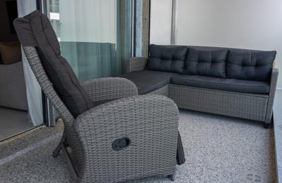 Helles Studio mit Meerblick in erster Linie zur Miete, Mamaia Sat, Rumänien