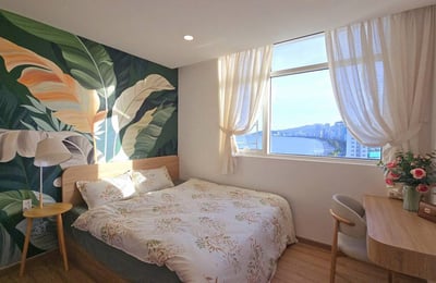 Alquiler de apartamento moderno y amueblado de dos habitaciones con vistas al mar, 76 m², Nha Trang, Vietnam