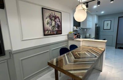 Аренда светлой меблированной трёхкомнатной квартиры с видом на море, 74 м², Нячанг, Вьетнам