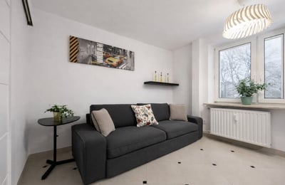 Bright three-room apartment with balcony for rent, 60 m², Żoliborz, Warsaw, Poland