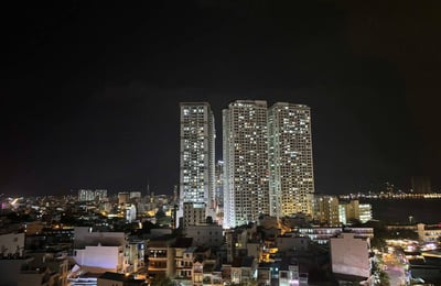 Bright furnished apartment with sea and city view for rent, 74 m², Napoleon Residence, Nha Trang, Vietnam