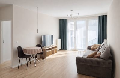 Appartement lumineux et moderne de 50 m² avec balcon à louer à Mokotów, Varsovie, Pologne