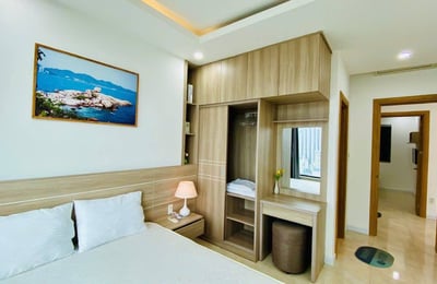 Komfortable Wohnung mit 2 Schlafzimmern im Wohnkomplex Oceanus zur Miete nahe dem Meer in Nha Trang, Vietnam
