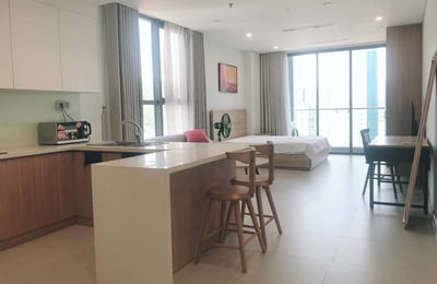 Möblierte Wohnung mit Balkon im Scenia Bay zur Miete in Nha Trang, Vietnam