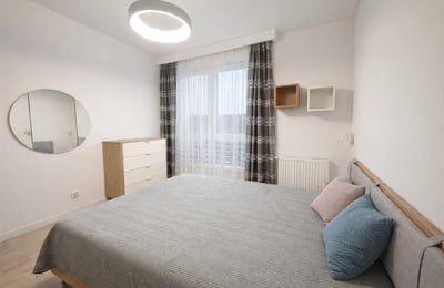 Bright furnished apartment, 53 m², for rent in Mokotów, Warsaw, Poland