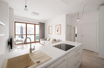 Modern furnished apartment 41 m² with balcony for rent in Wilanów, Warsaw, Poland