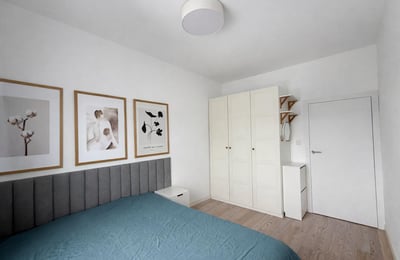 Modern furnished apartment 41 m² with balcony for rent in Wilanów, Warsaw, Poland